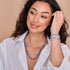 Indigo Borealis | Silver | Galaxy Glass Knotted Necklace